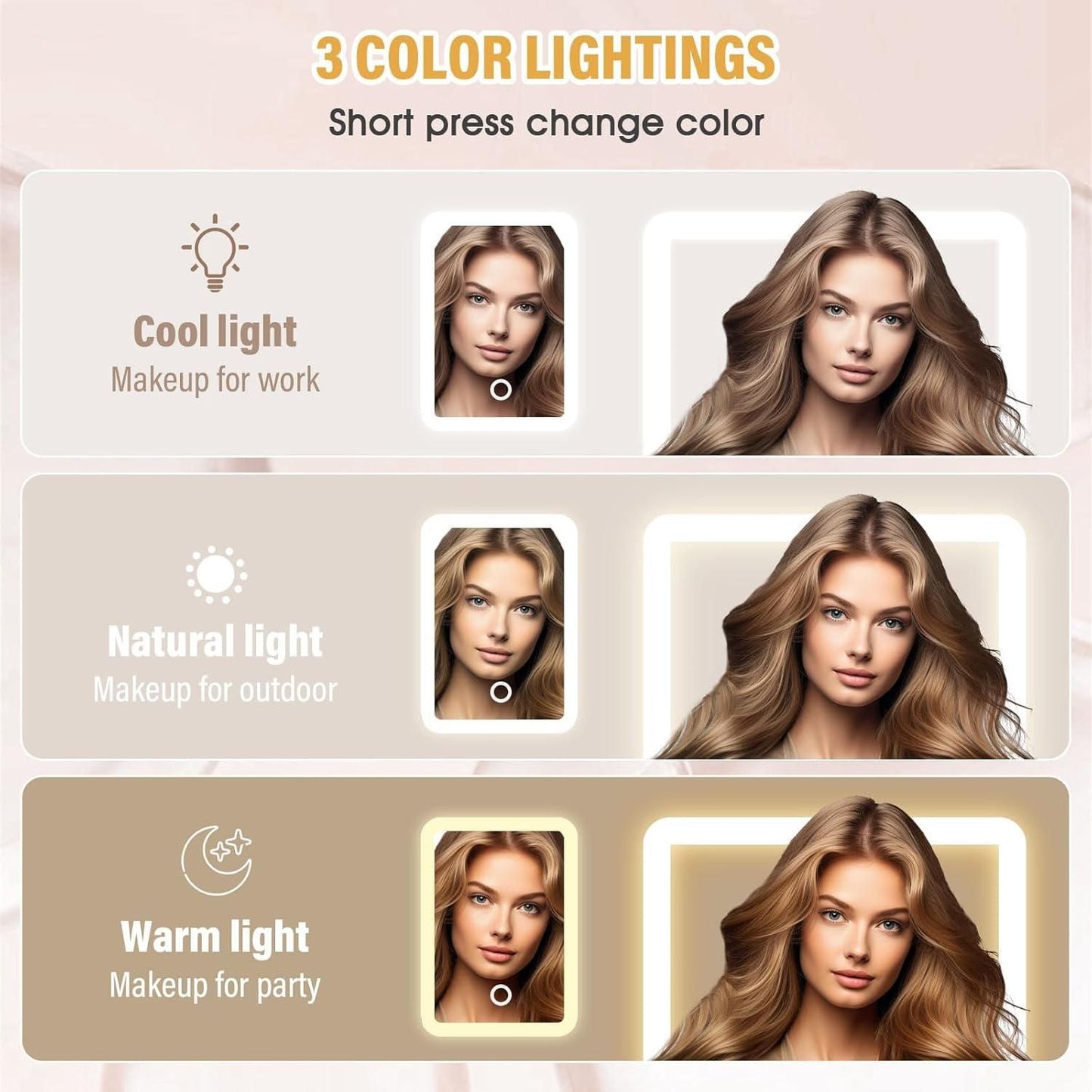 GlowCase™ Compact Makeup Vanity with LED Mirror